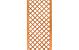 Trellis met lijst, diagonale lamellen hardhout kunstmatig gedroogd H180 x B60 cm