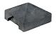 Berton©-afdekpet antraciet diamantkop 14 x 14 x 5 cm T-model