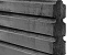 Berton©-motiefplaat smal antraciet H26 x D3,5 x L184 cm Deens rabat