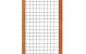 Gaaselement vuurverzinkt maaswijdte 7,5 x 7,5 cm met robuust kader hardhout 4,4 x 6,8 cm H180 x B90 cm