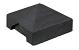 Berton© afdekpet antraciet gecoat, diamantkop 14 x 14 x 5 cm T-model