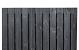 Tuinscherm Stuttgart, zwart gespoten vuren, RVS-geschroefd, 21-planks (19+2) 180 x 130 cm