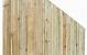Tuinscherm Enschede verloop, groen geïmpregneerd grenen, RVS-geschroefd, 21-planks (19+2) 180 x 180/90 cm