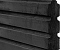 Berton©-motiefplaat smal antraciet gecoat H26 x D3,5 x L184 cm Deens rabat