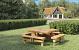 Picknicktafel vierkant Classic, vuren gedroogd, groen geïmpregneerd