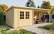 Blokhut - Tuinhuis Charlotta | 28 mm | vuren honinggeel geïmpregneerd