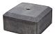 Berton© betonpoer 18,0 x 18,0 x 10,0 cm, antraciet, M20-bus, half model