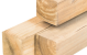 Ondersteuningspaal t.b.v luifel | 10,0 x 10,0 x 240 cm | onbehandeld
