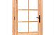 Douglas enkele glas deur dubbelglas 8-ruits B1100xH2150mm buitenmaat, linksdraaiend