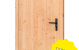 Douglas enkele dichte deur XXL B1200xH2150mm buitenmaat, linksdraaiend