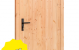 Douglas enkele klampdeur XXL B1200xH2150mm buitenmaat, rechtsdraaiend, incl. beslagset