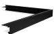 Aluminium daktrim 45/45 buitenhoek zwart
