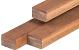 Azobé hardhout regel 4,5 x 7,0 x 250 cm geschaafd, 4 ronde hoeken