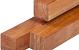 Azobé hardhout paal 6,5 x 6,5 x 400 cm geschaafd, ongepunt, 4 ronde hoeken