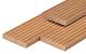 Bangkirai hardhout vlonderplank 2,5 x 14,5 x 400 cm kunstmatig gedroogd, geschaafd, 1 zijde 7 groeven