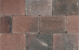 METRO Trommelsteen 20x30x6 cm rood genuanceerd