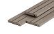 PuraDock composiet eindprofiel 2,2 x 14,6 x 290 cm, light grey, massief, 1 zijde 1 groef, 1 zijde 2 groeven, clip systeem