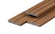 PuraDock composiet vlonderplank 2,2 x 14,6 x 390 cm, teak, massief, 1 zijde 1 groef, 1 zijde 2 groeven, fijne houtnerf, clip systeem