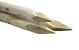 Robinia ronde paal Ø 14/16 cm geschild en gepunt