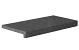 Zwembadrand Vietnam Black 60x30x5/2,5 cm, riven, voorzijde gezoet