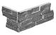 Stone Panels Grey Quarzite (40+20)x15x1,5-2,5 cm (1 hoek=1 set)