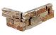 Stone Panels Rustic Terra (40+20)x15x3-4 cm (1 hoek=1 set)