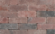 METRO Trommelsteen 21x7x7 cm rood genuanceerd