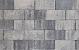 Design brick 6 cm nero/grey mini facet komo