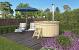Hottub met interne RVS kachel ø200 cm onbehandeld vuren