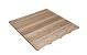Tuintegel relief 100x100 cm hardhout lengte 100 cm