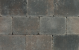 METRO Trommelsteen 30x20x6 cm bruin/zwart genuanceerd