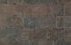METROTrommelsteen 15x20x6 cm bruin/zwart genuanceerd