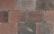 METRO Trommelsteen 20x30x6 cm rood genuanceerd