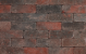 TAMBOUR 21x7x7 cm rood/zwart