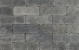 METRO Trommelsteen 21x7x7 cm grijs/zwart genuanceerd