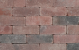 METRO Trommelsteen 21x7x7 cm rood genuanceerd