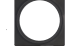 In-Lite PLATE 1 afdekplaat black geschikt voor Big Flux - Luna