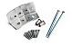 Bevestigingsets voor beton schutting scherm 85 mm RVS