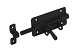 GB Hangslotgrendel 100x50 mm lang Zwart Verzinkt