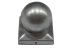 Paal ornament Bol 121x121 mm vuur verzinkt
